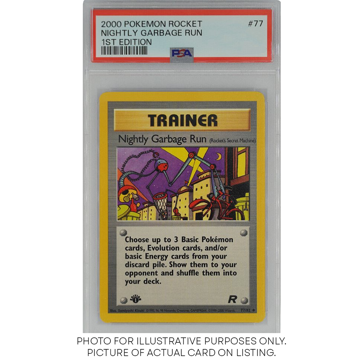 2000 Pokémon Team Rocket Nightly Garbage Run 1st Edition - PSA 5