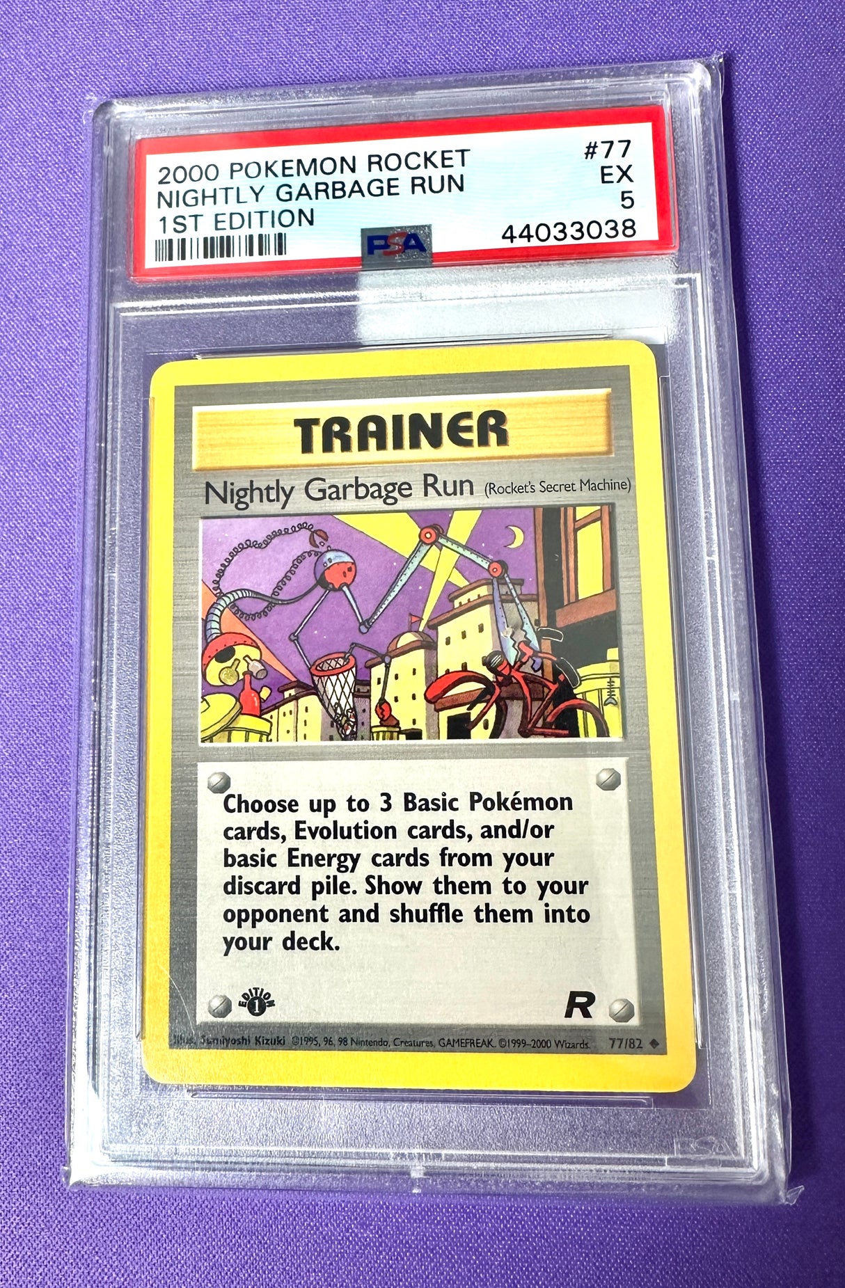 2000 Pokémon Team Rocket Nightly Garbage Run 1st Edition - PSA 5