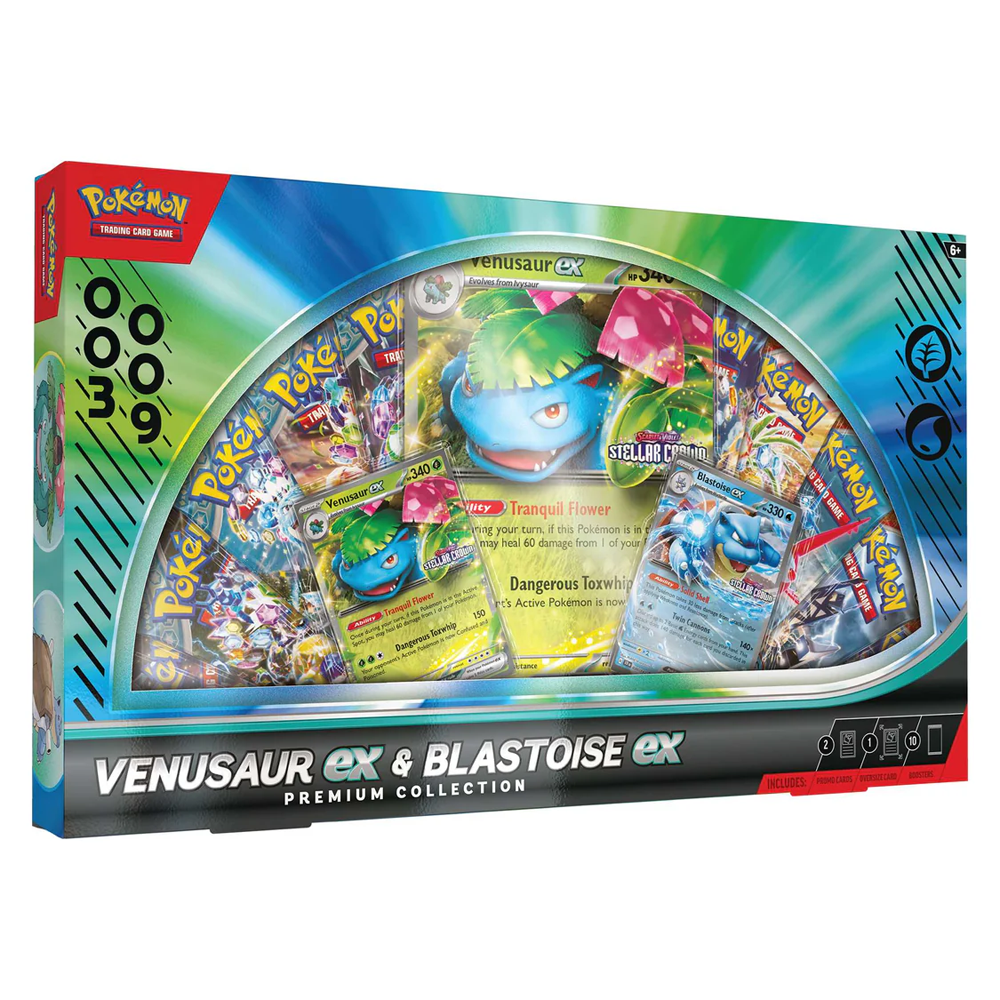 PRE-ALLOCATED: Pokémon Venusaur/Blastoise ex Premium Collection