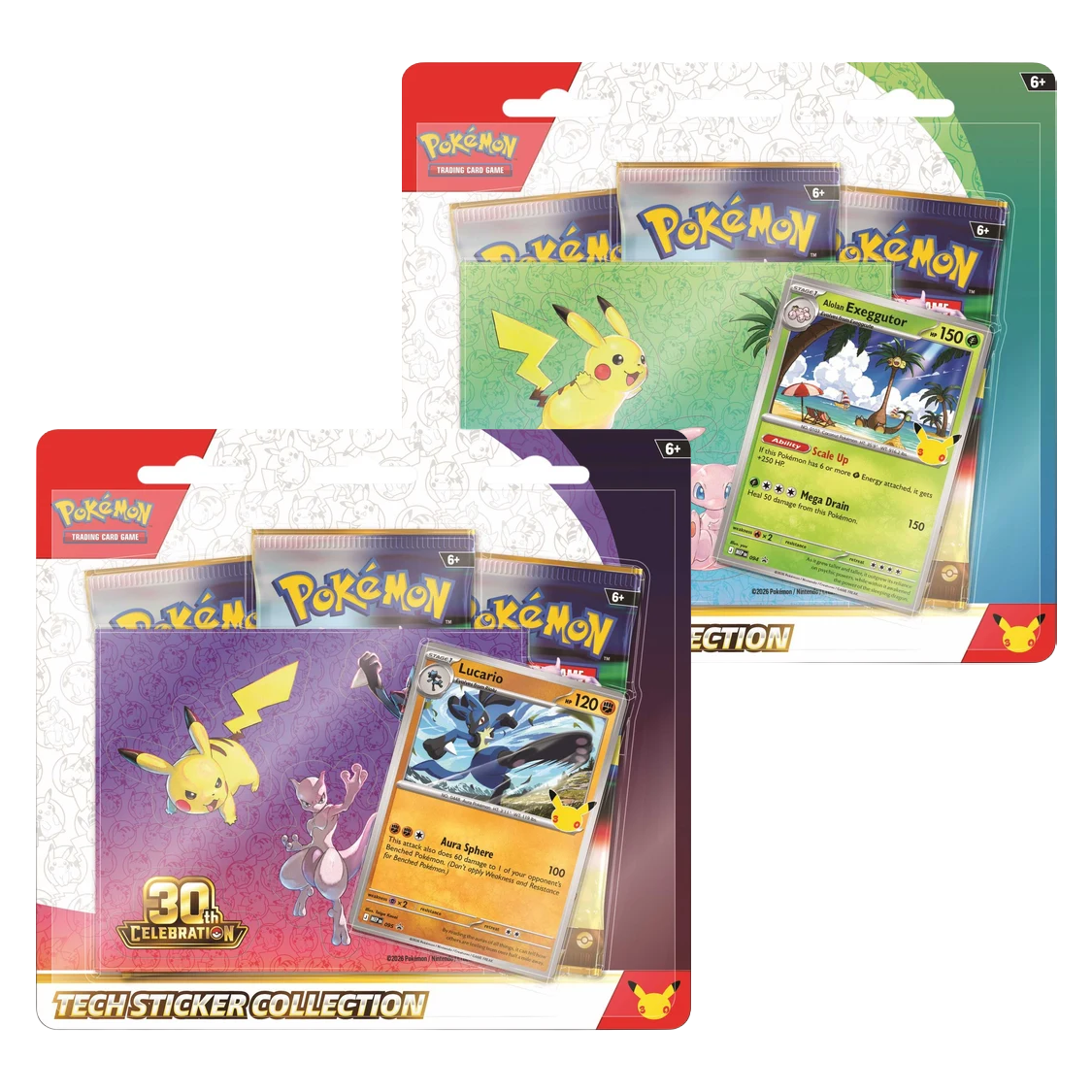 Pokémon 30th Celebration Tech Sticker Collection - Random Design