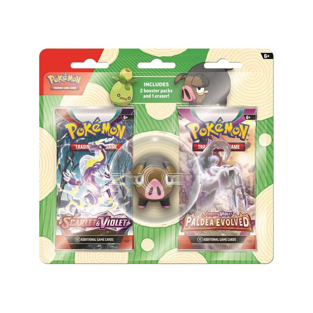 Pokémon Back to School 2023 Eraser Set Smoliv/Lechonk