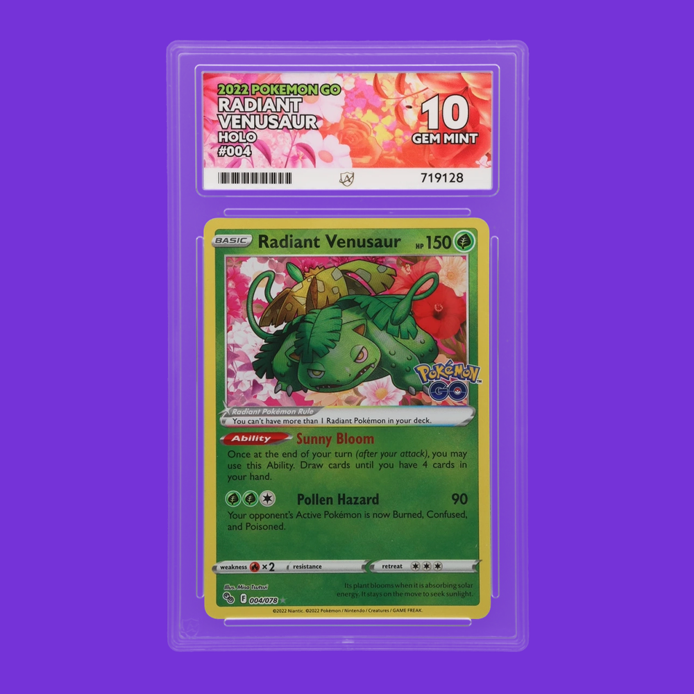 Ace 10 Radiant Venusaur 004/078 Pokemon Go Holo English – TCW Cards