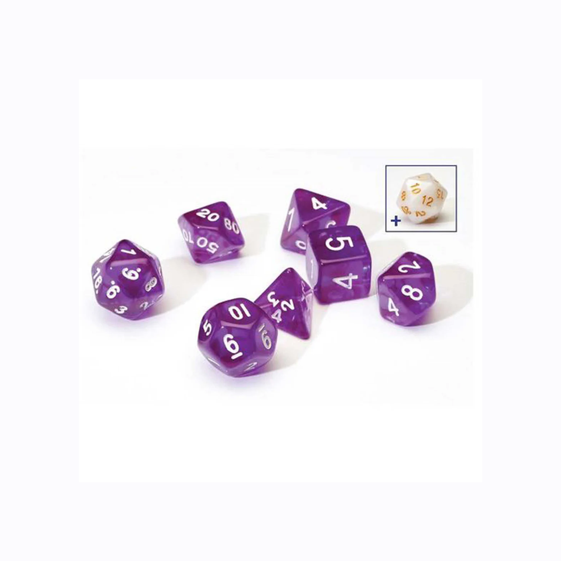 Sirius Dice - Polyhedral Dice: Translucent Purple