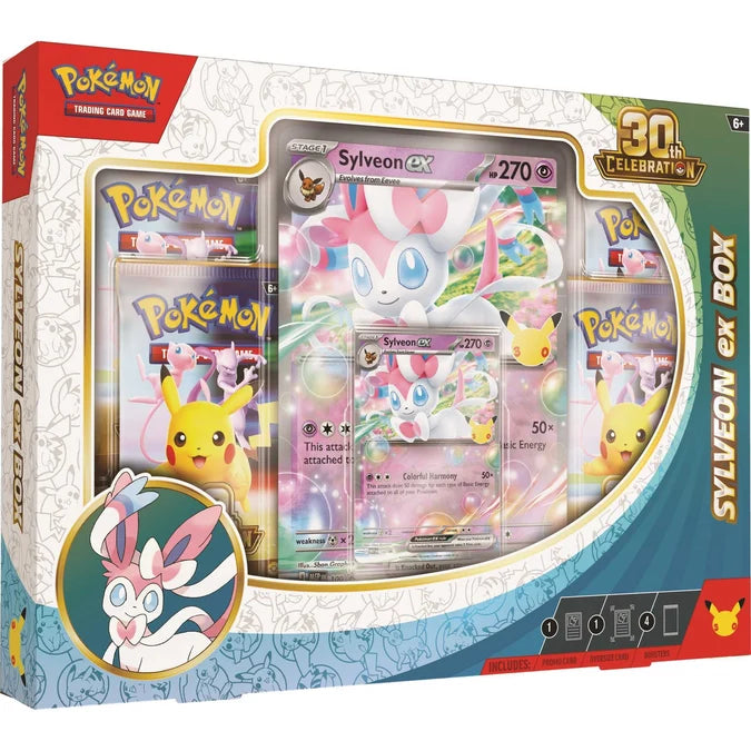 Pokémon 30th Celebration Sylveon ex Box